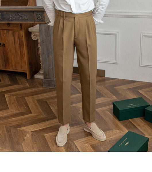 Casual Business Formal Pants Solid Color