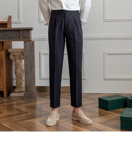 Casual Business Formal Pants Solid Color