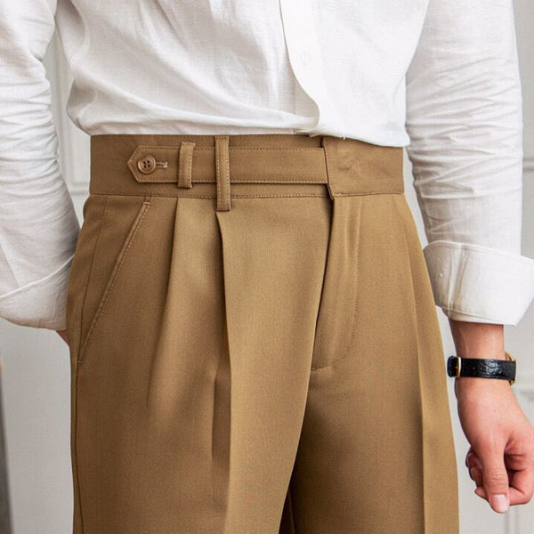 Casual Business Formal Pants Solid Color