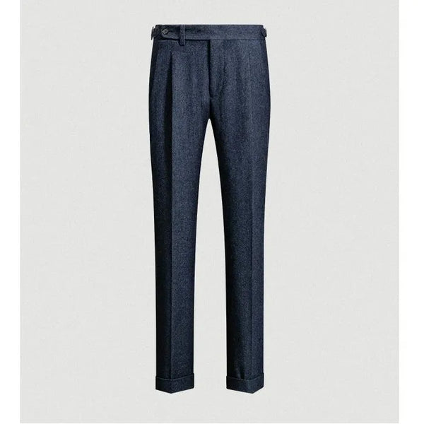 High Waist Woolen Trousers