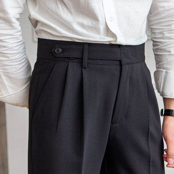 Casual Business Formal Pants Solid Color