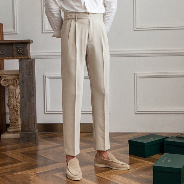 Casual Business Formal Pants Solid Color